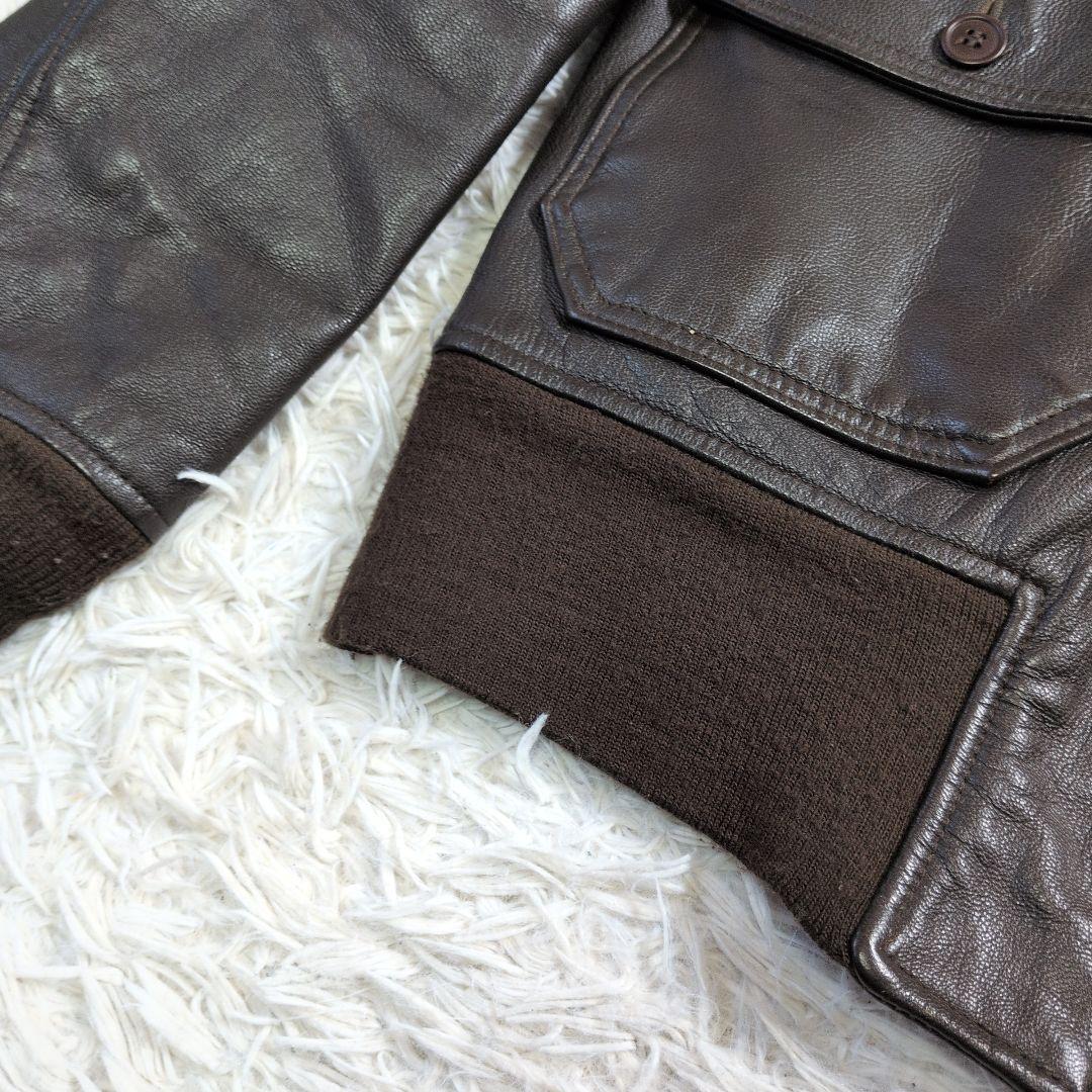 AVIREX G -1極美品サイズ42 XLフライトジャケット茶色　ゴートスキン