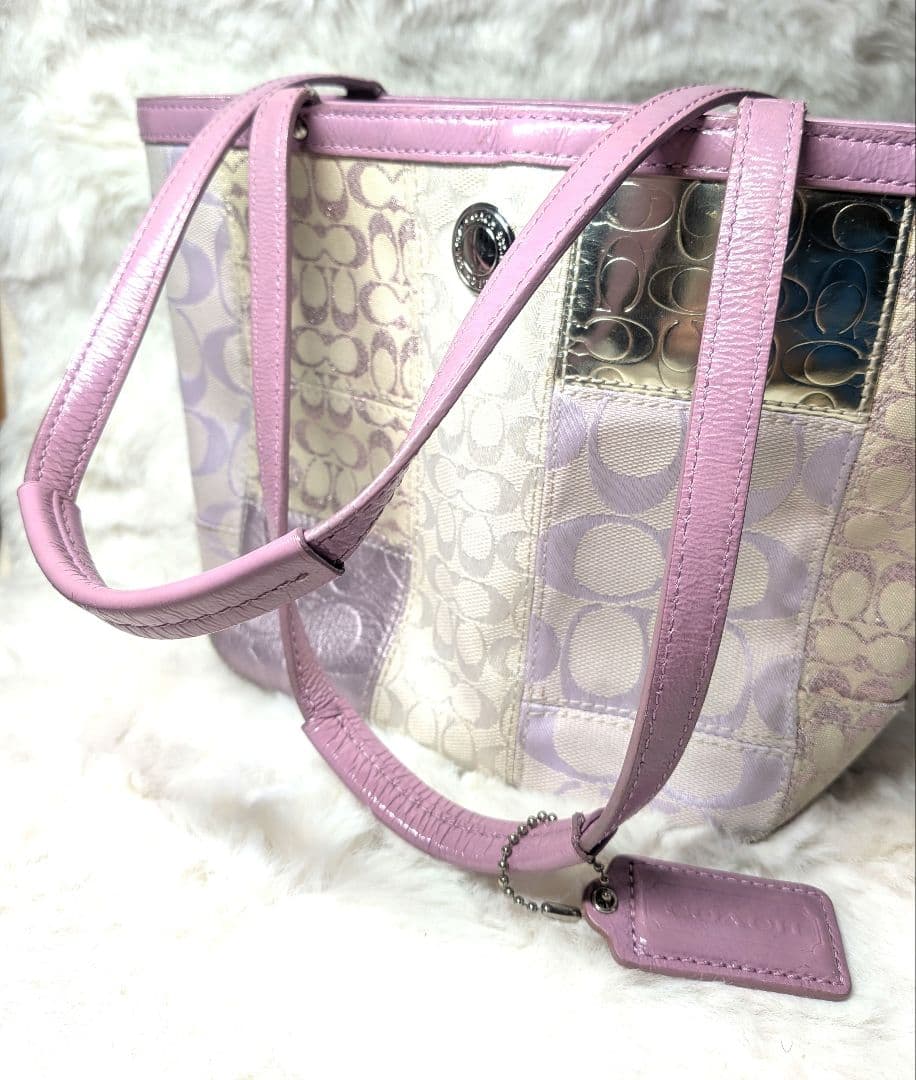 今日だけ10%オフ‼️希少✨ COACH パッチワーク ミニトート 42479