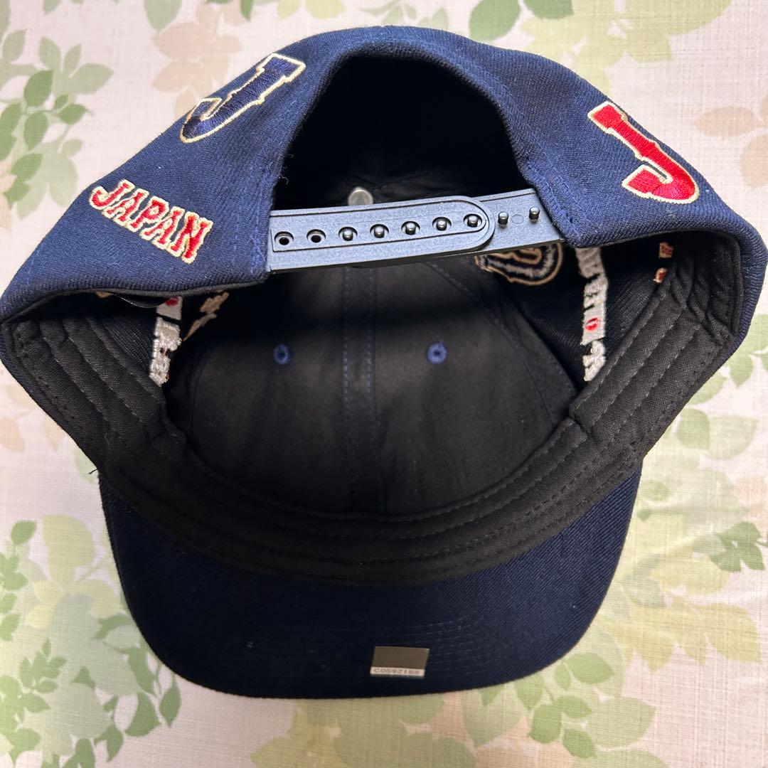 【激レア】侍ジャパン 全面刺繍キャップ/ネイビー サイズフリー《美品》