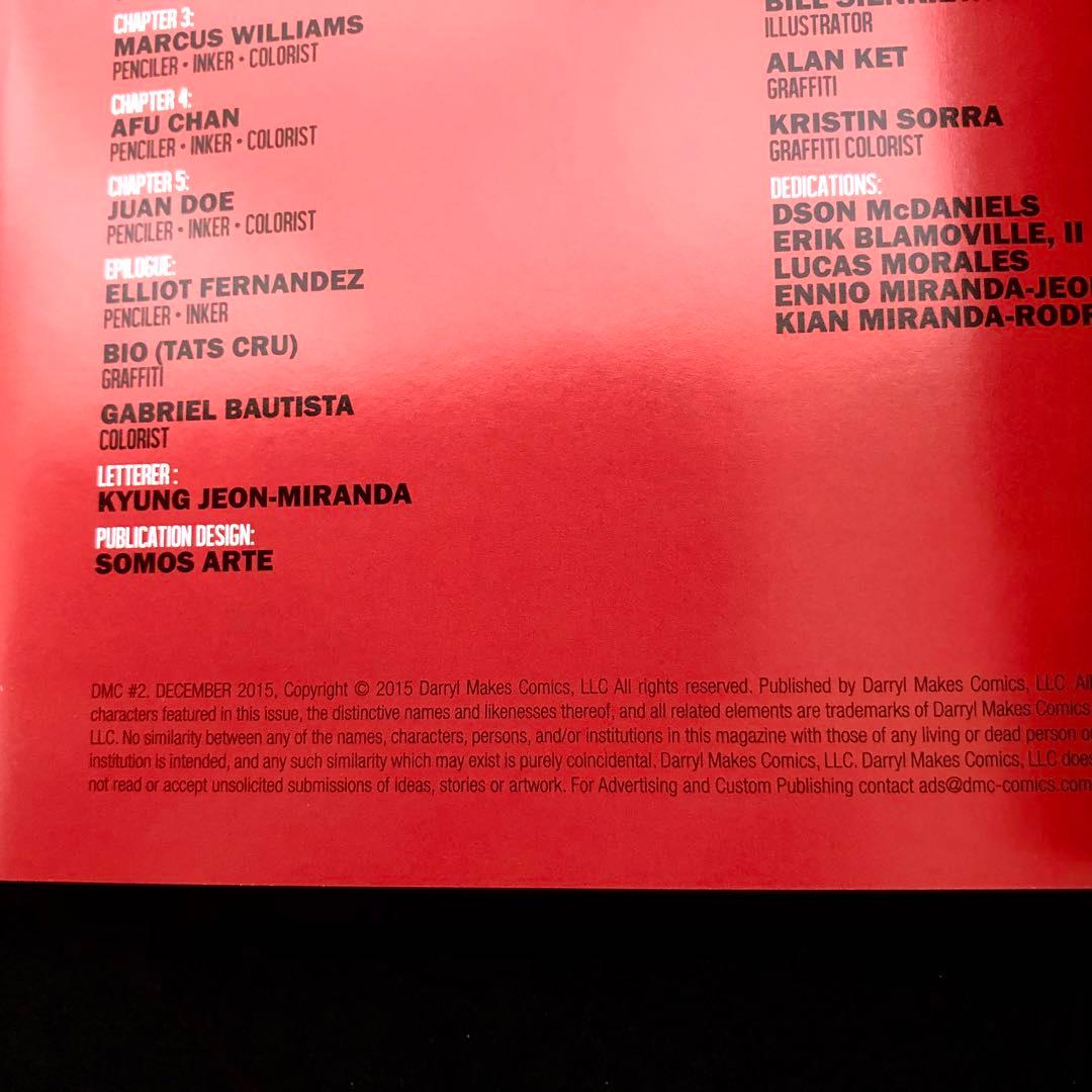 RUN-D.M.C. アメコミ「DMC Vol. 1＋2」ダリル・マクダニエルズ