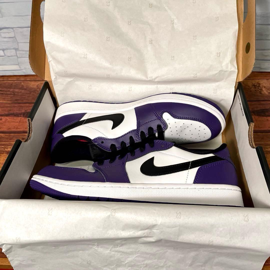 【レア箱付き新品】ナイキ エアジョーダン1 ロー ゴルフ パープル 26.5