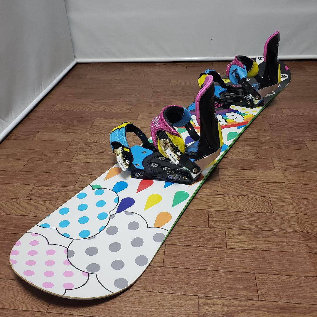 美品 GRAY 153cm スノーボードセット