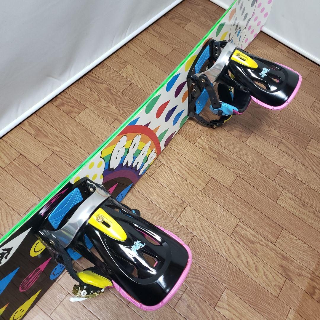 美品 GRAY 153cm スノーボードセット