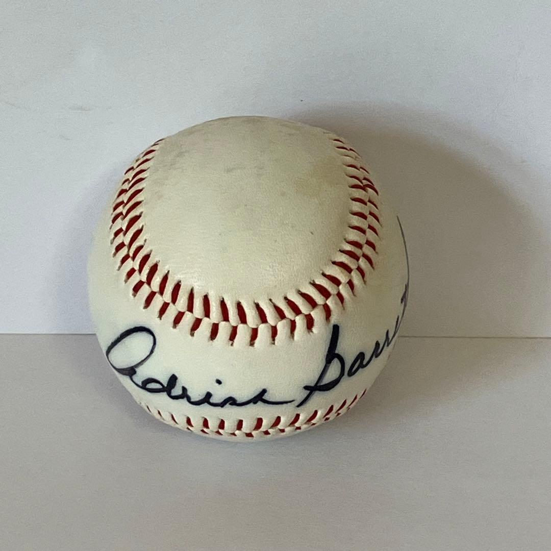 【希少】エイドリアン・ギャレット　サインボール　直筆　背番号5　広島カープ　野球