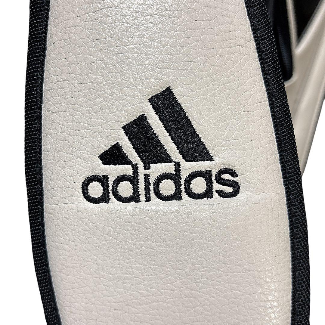 ✨美品✨ アディダス キャディバッグ 9.5型 軽量 ゴルフ 白黒