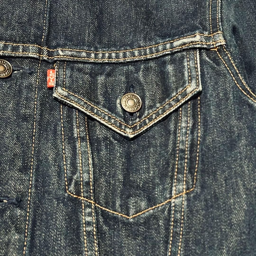 希少 90s リーバイス W7505 デニムジャケット Gジャン 濃紺 日本製