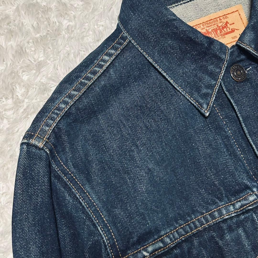 希少 90s リーバイス W7505 デニムジャケット Gジャン 濃紺 日本製