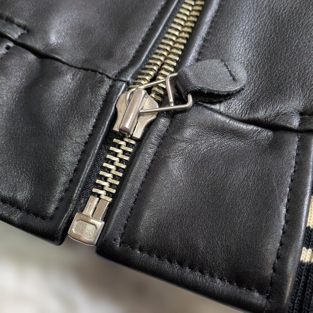 アヴィレックス レザー スタジャン S表記(M〜L相当) キルティング 超良品