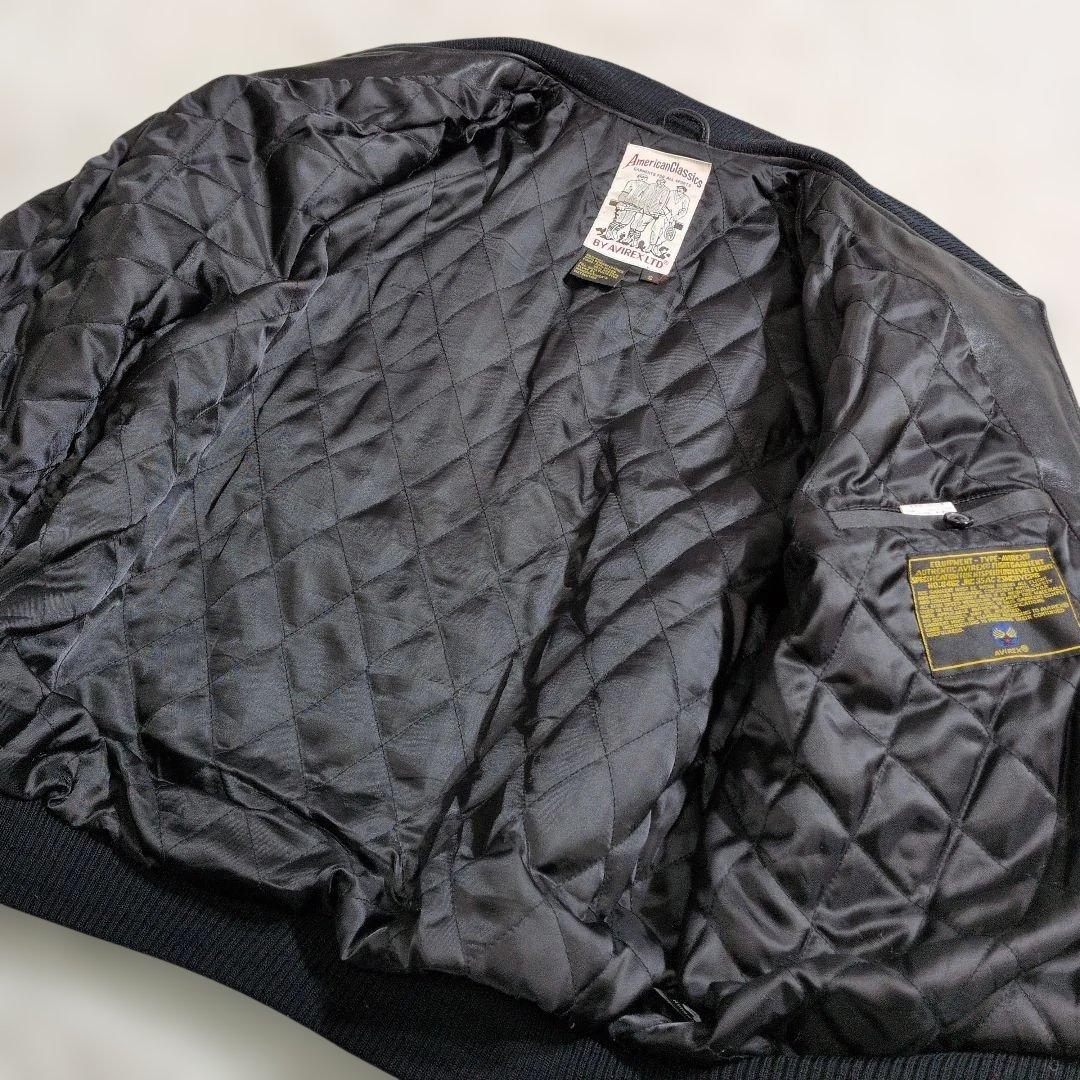 アヴィレックス レザー スタジャン S表記(M〜L相当) キルティング 超良品