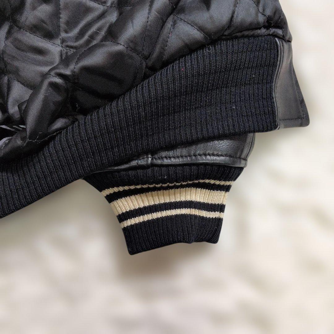 アヴィレックス レザー スタジャン S表記(M〜L相当) キルティング 超良品