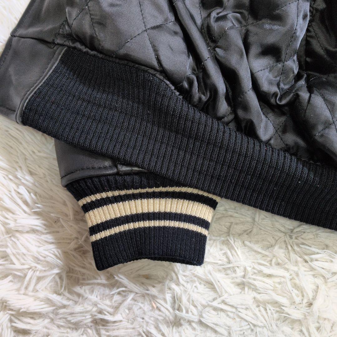 アヴィレックス レザー スタジャン S表記(M〜L相当) キルティング 超良品