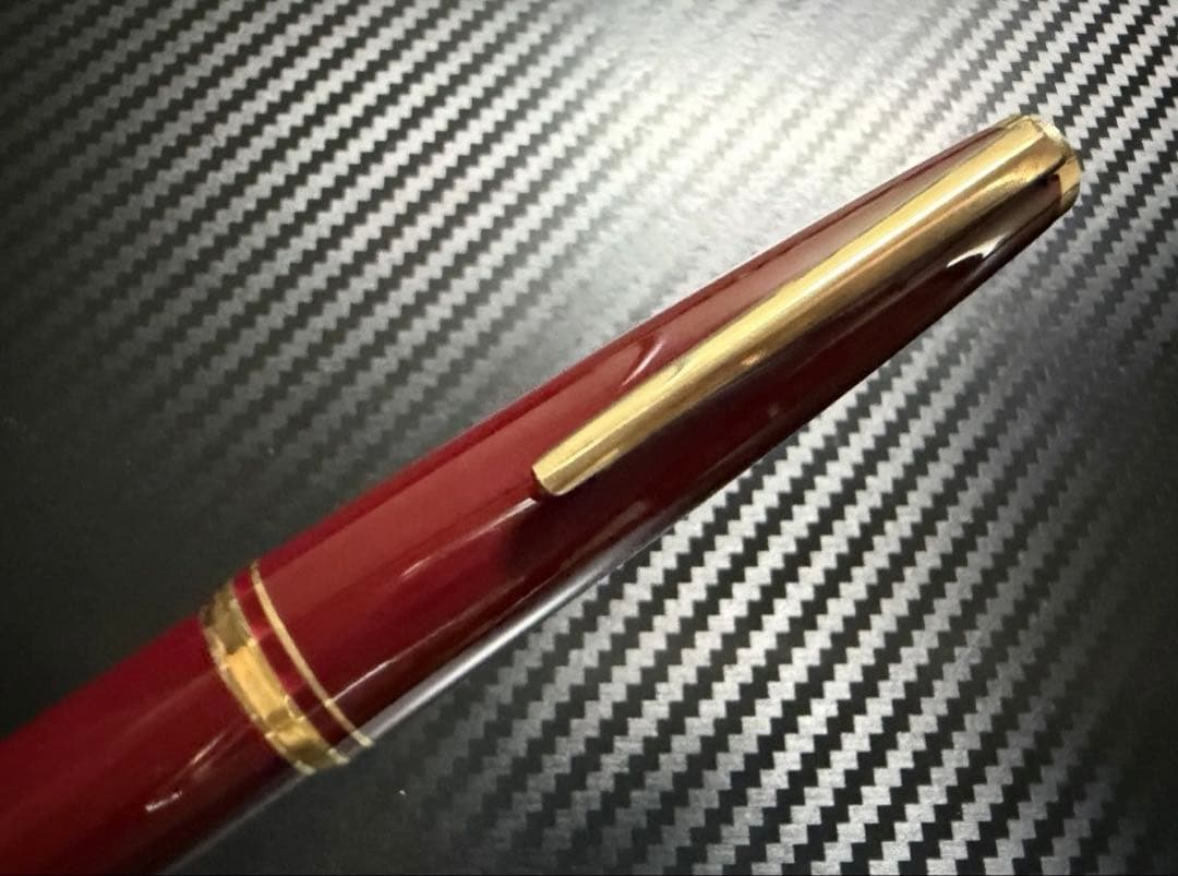 未使用に近い モンブラン No.221 ボルドー M 中字 万年筆 両用式