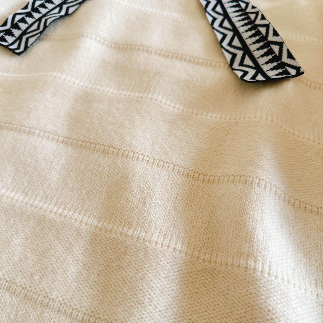 美品　パーリーゲイツ　ウール　カシミヤ フーディ　ニット　プルオーバー サイズ5