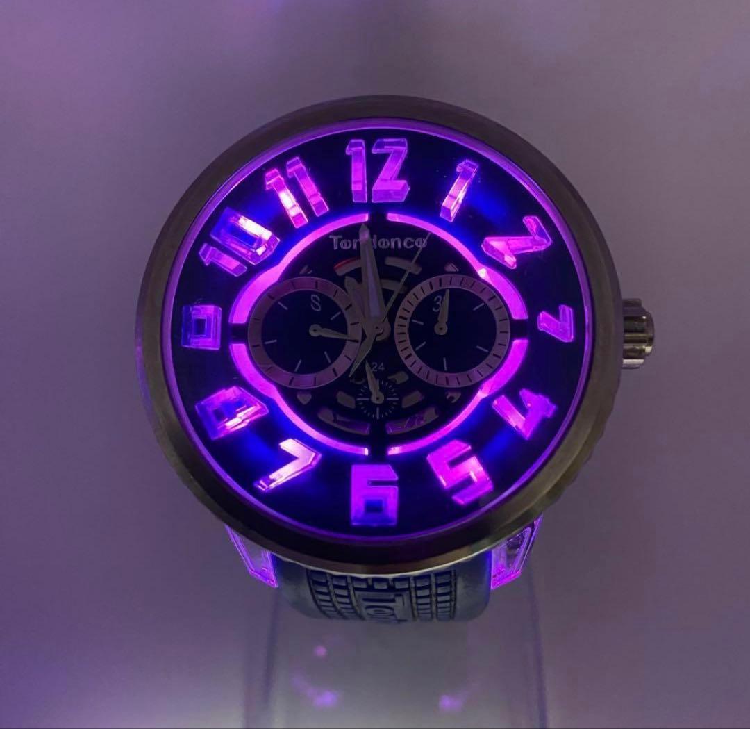 美品✨ TENDENCE フラッシュ ブルー 7色発光 テンデンス