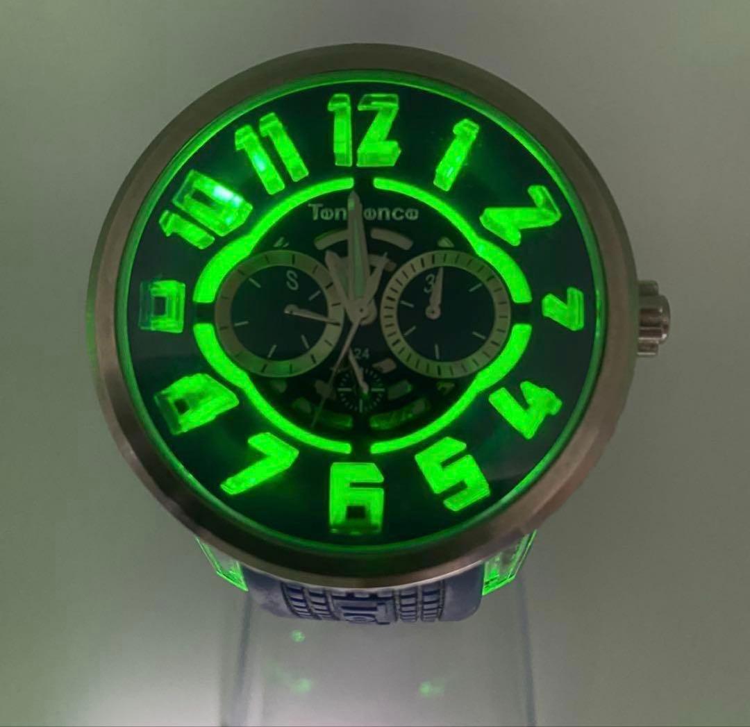 美品✨ TENDENCE フラッシュ ブルー 7色発光 テンデンス