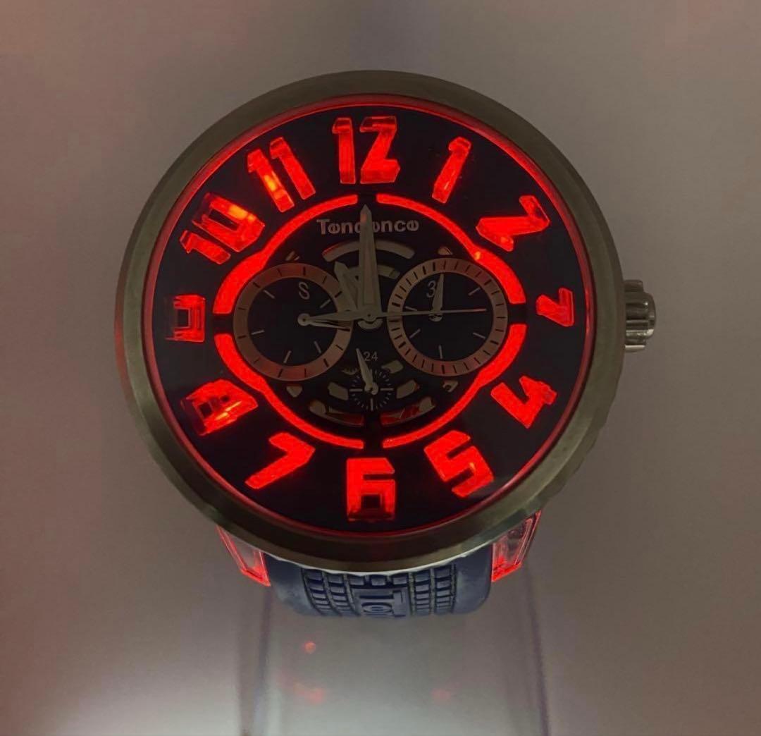 美品✨ TENDENCE フラッシュ ブルー 7色発光 テンデンス