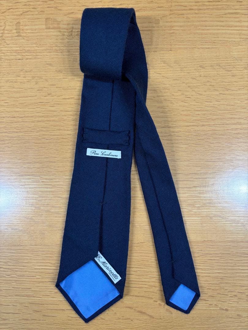 新品未使用 E.MARINELLA マリネッラ カシミヤ 100% ネクタイ