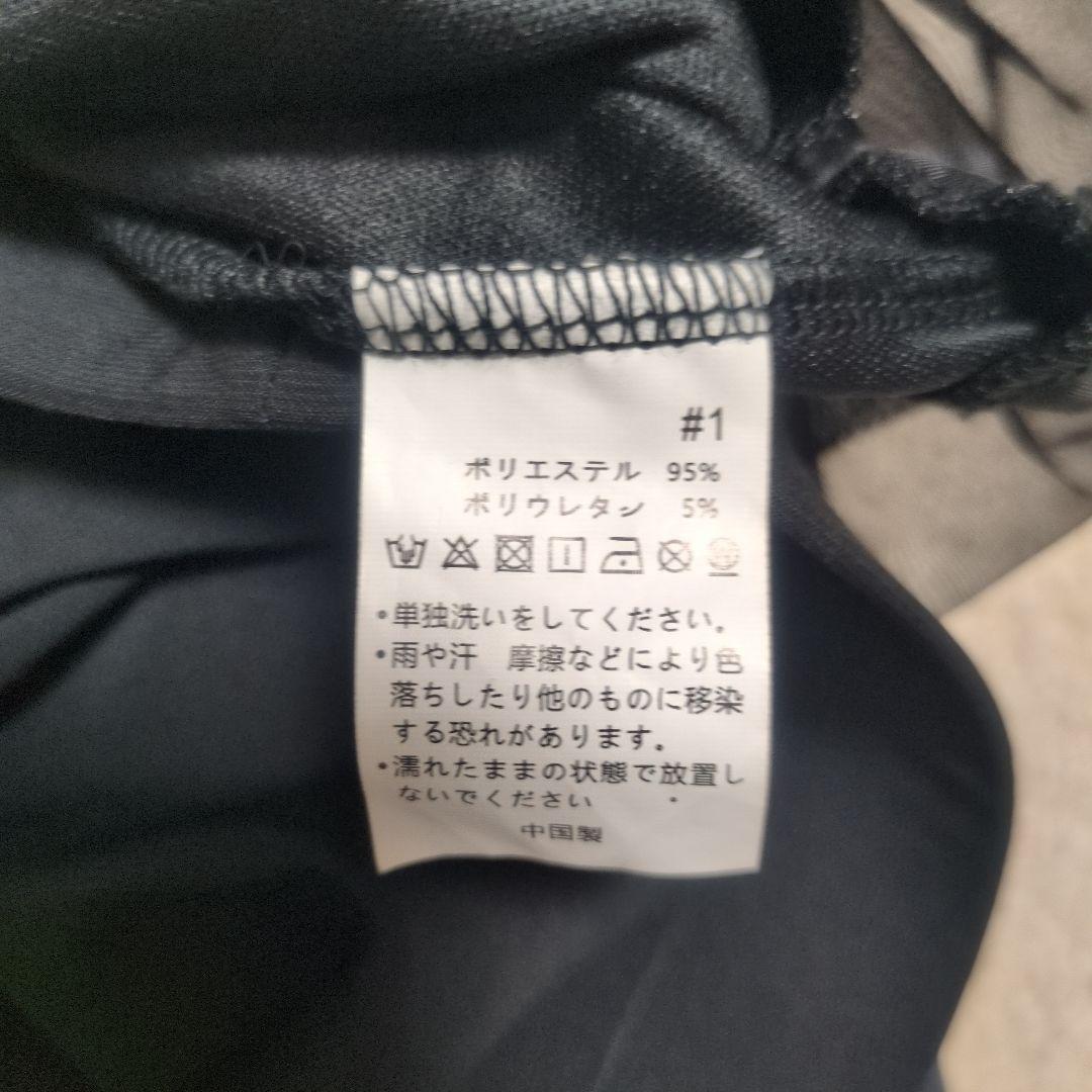 社交ダンス用ドレス 黒と花柄　セットアップ