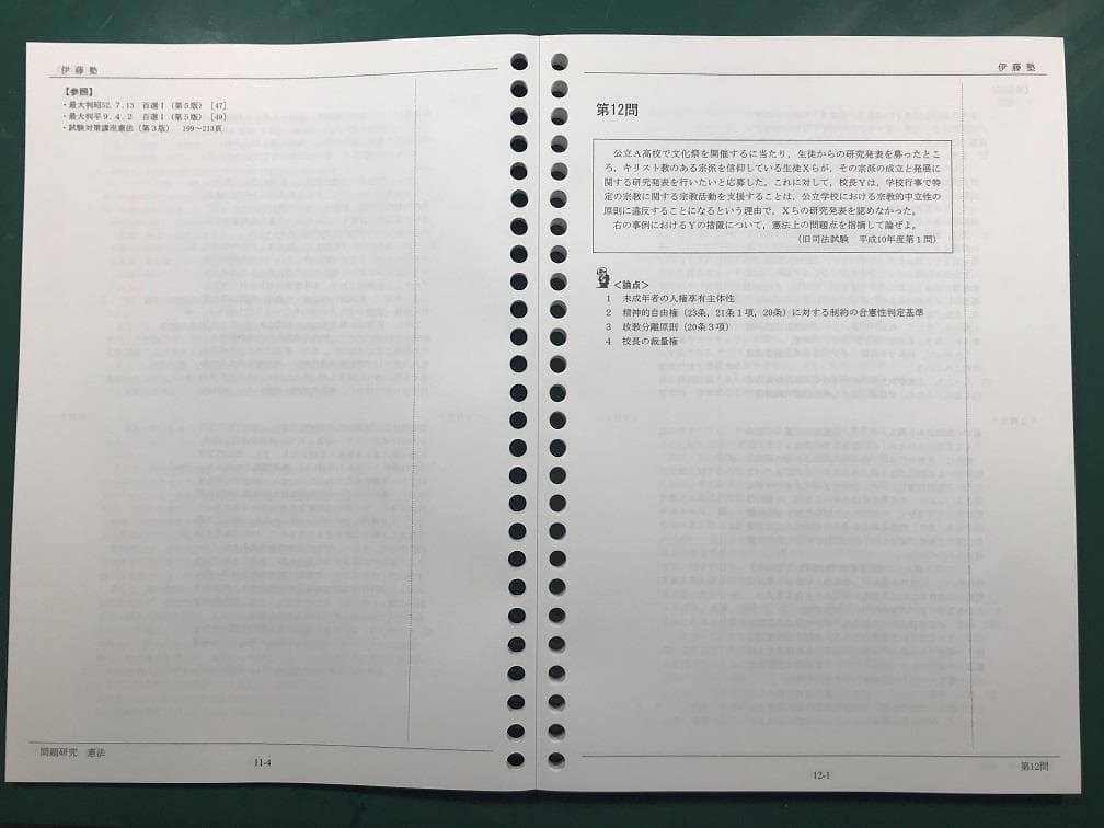 司法試験用伊藤塾教材『論文マスター』テキストセット