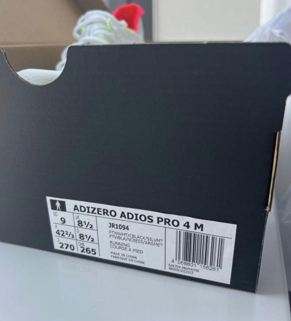 y*i様 【27.0cm＊新品未使用】adidas アディゼロ アディオスプロ4