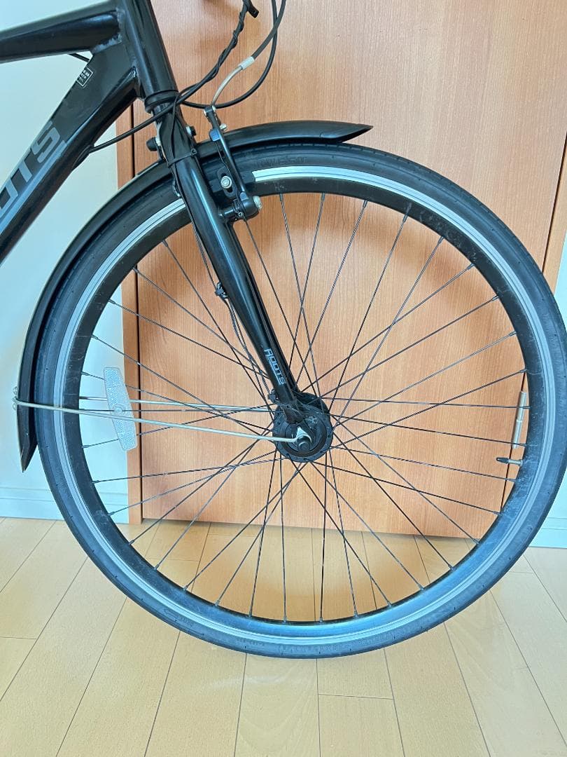 AsahiクロスバイクROOTS SLZ700 外装7段変速ブラック 引き取専用