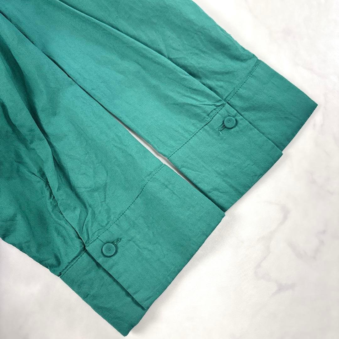 シビラ インドコットン ロングワンピース キャミワンピ付き グリーン