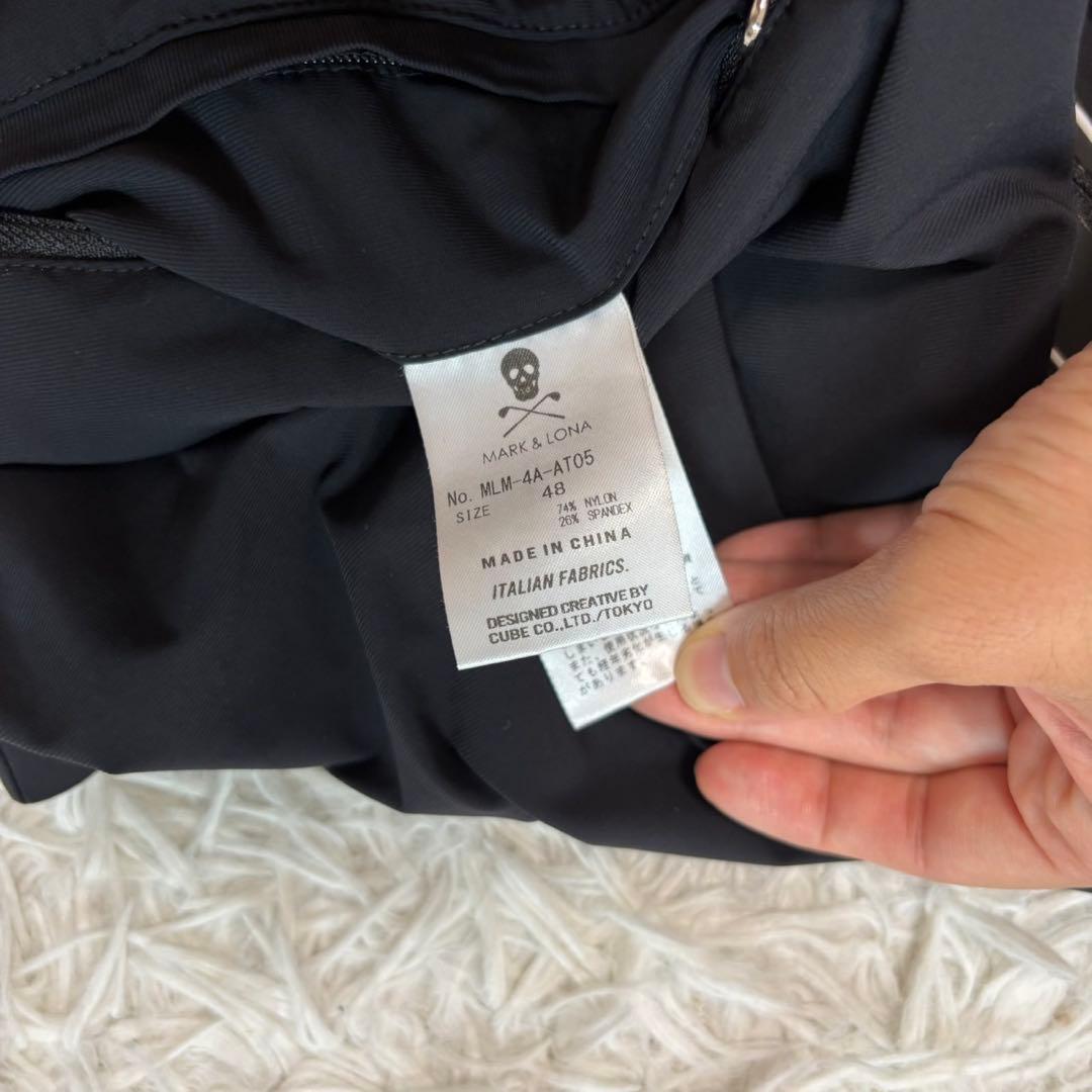 最新 マークアンドロナ パンツ 黒 コラボ ストレッチ