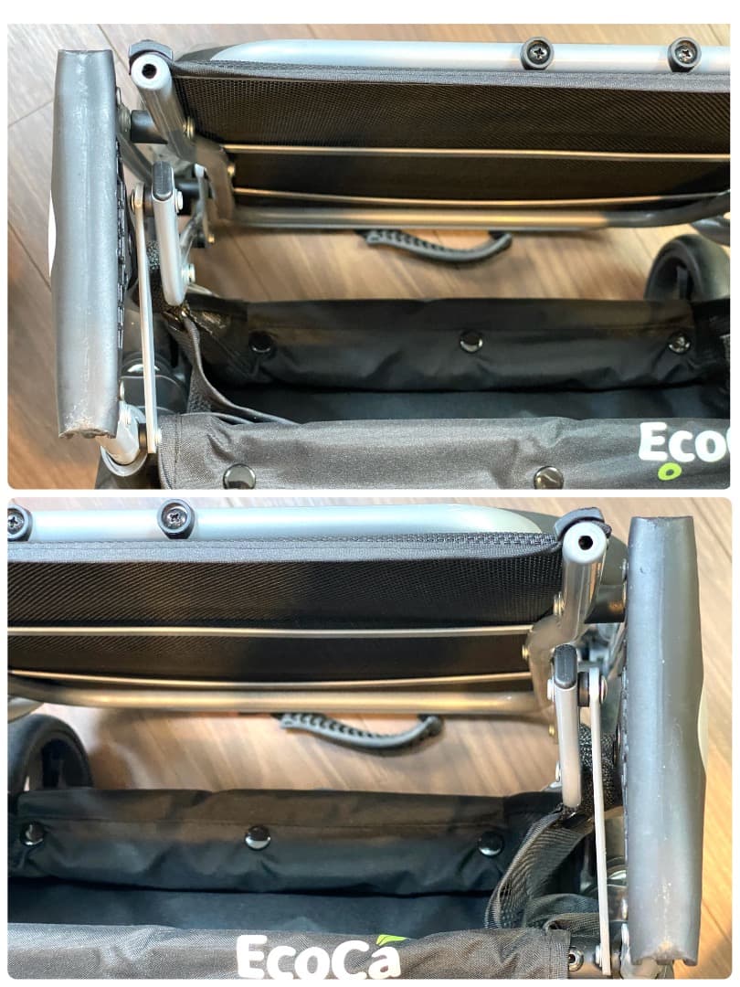o*i様 EcoCa エコカ ショッピングカート 本体 折り畳み式 ブラック