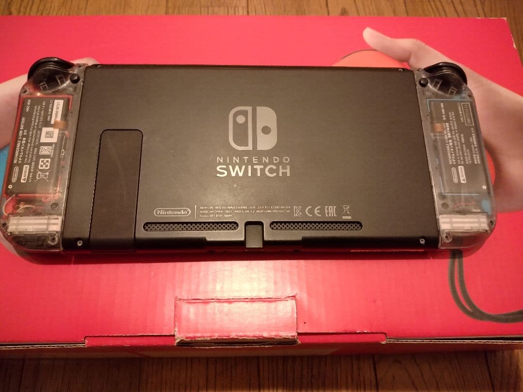 【カスタム】Nintendo Switch本体 クリアブラック