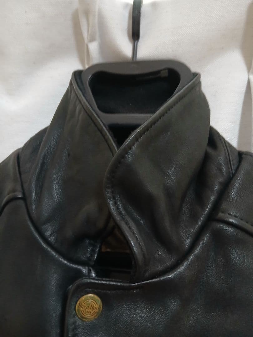 90's Hard Rock Cafe ジャカルタ ブラックレザージャケット