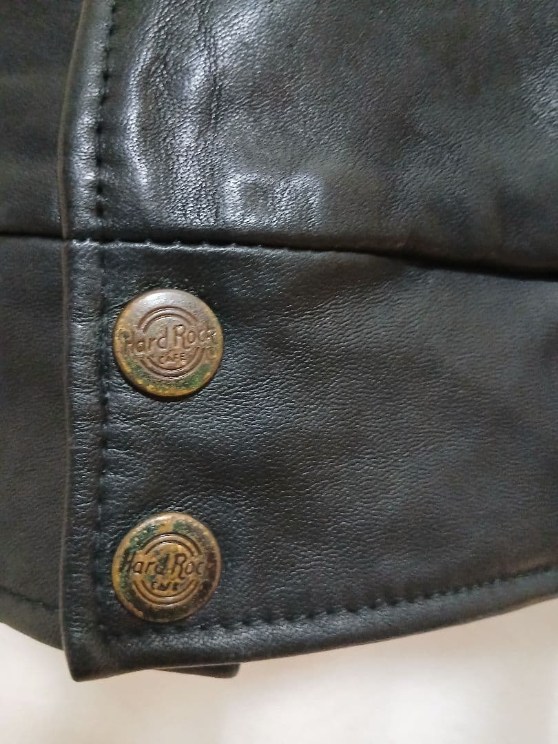 90's Hard Rock Cafe ジャカルタ ブラックレザージャケット