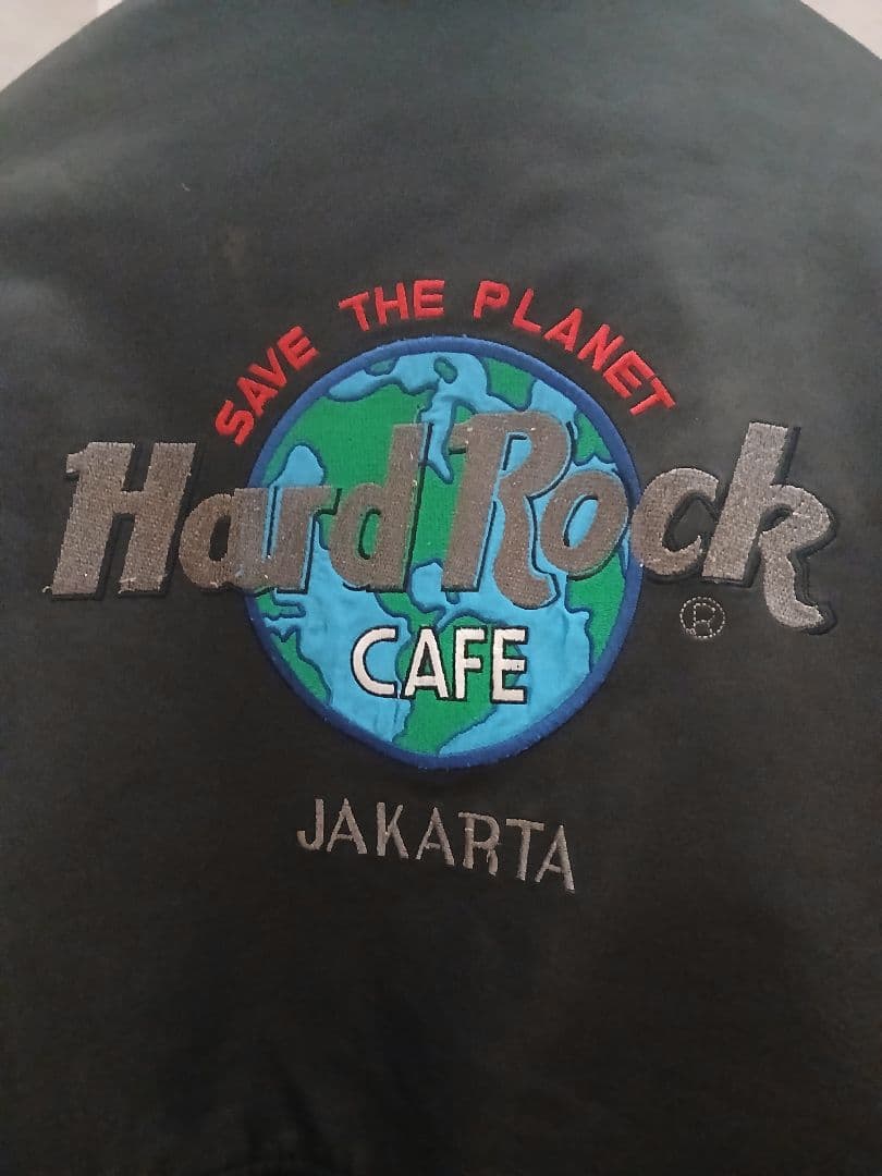 90's Hard Rock Cafe ジャカルタ ブラックレザージャケット