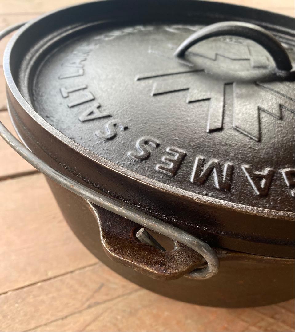 ダッチオーブンLODGE2002ソルトレイクオリンピック記念モデル12インチ③