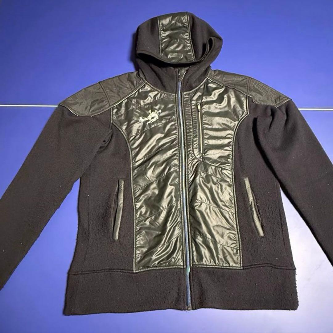 Rawlingsローリングス アウタージャケット黒フード付O(XL)