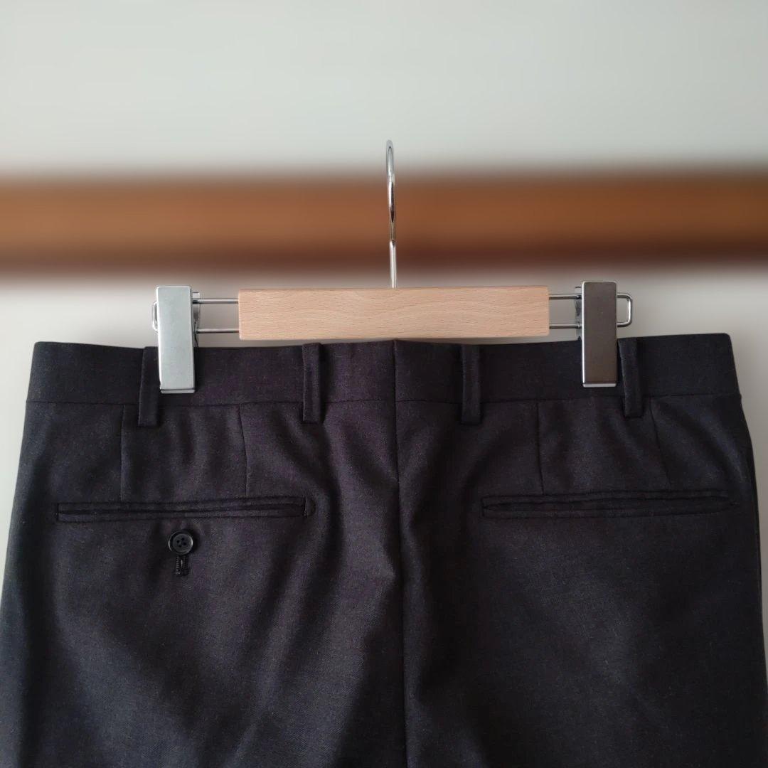 MACKINTOSH LONDON ダークグレー スラックス ウール100%