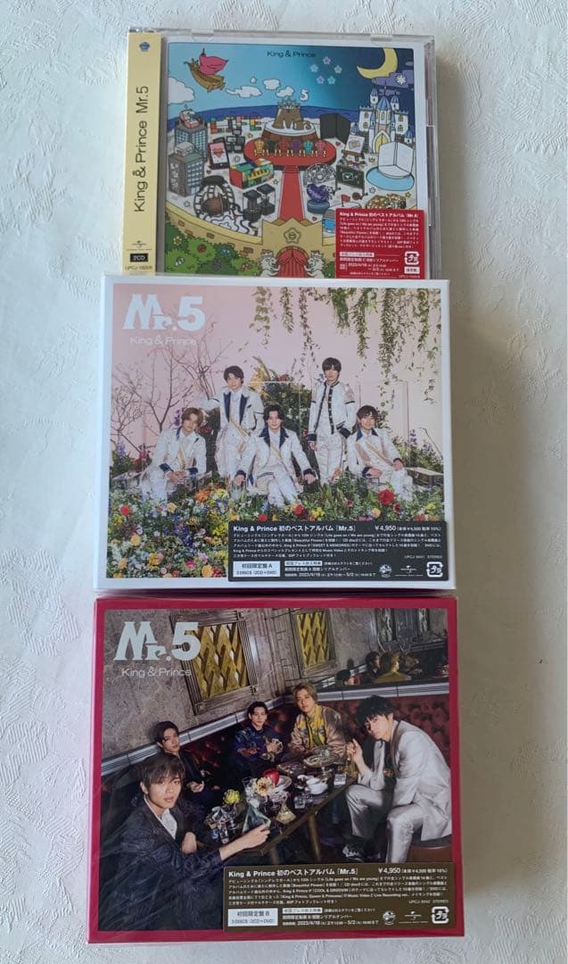 King & Prince キンプリ　アルバム Mr.5 ３形態　特典付