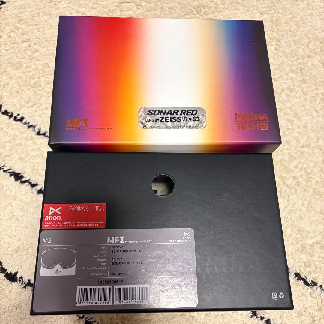 美品 アノンANON(バートンBURTON) M2スノーボード スキー　ゴーグル