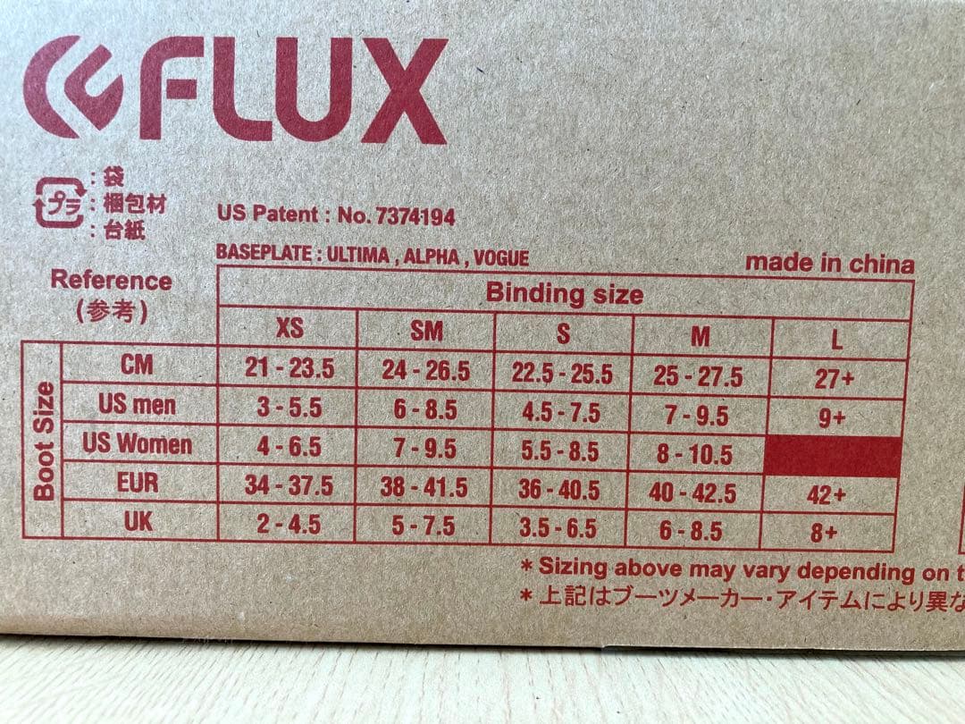 22-23モデル　FLUX （フラックス）DS ビンディング Mサイズ　ブラック