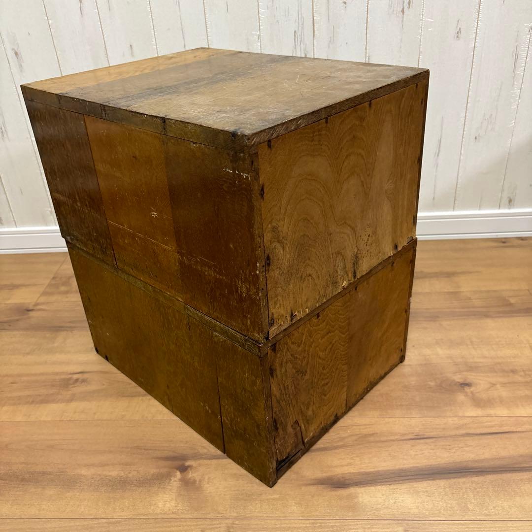 古物アンティーク　木製引き出し　昭和レトロ