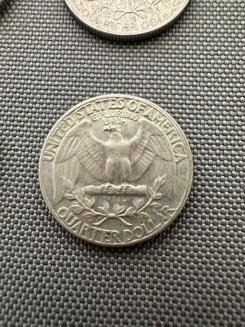 ❁*m様 25セント　旧硬貨　銀貨　4枚