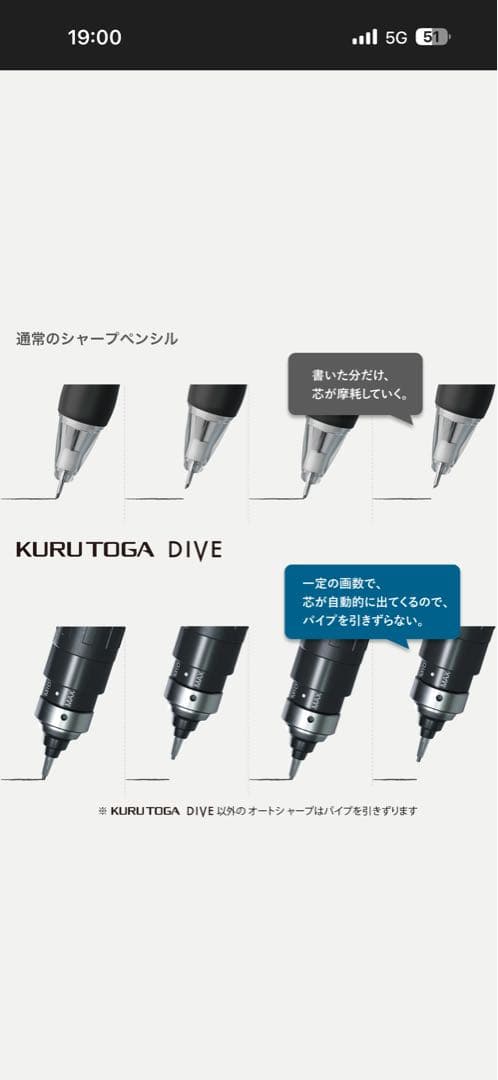 【新品未使用】クルトガダイブ オーロラパープル シャープペンシル