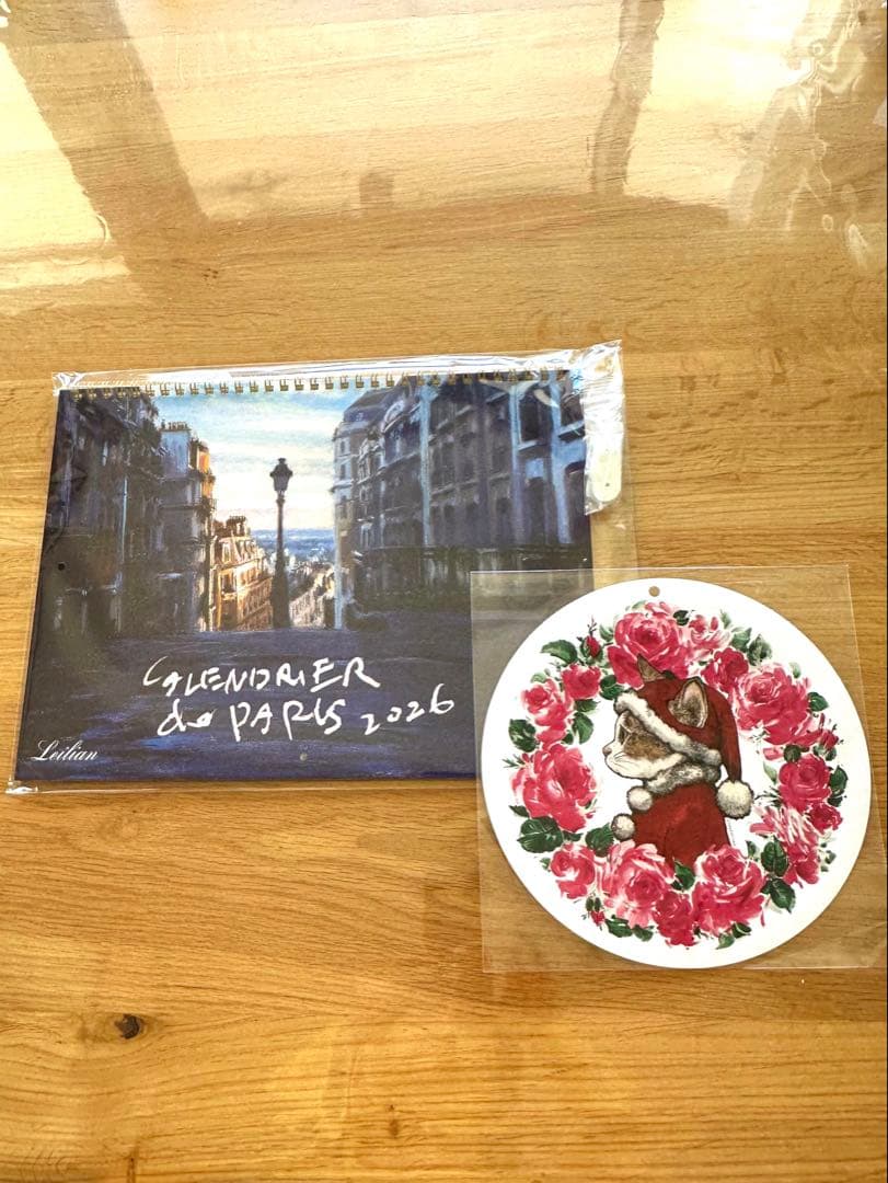レリアンカレンダー・パリ 2026 壁掛け オーナメント付き