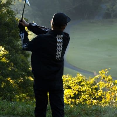 【極美品】キャプテンズヘルムゴルフ　サンダーストライプ　フルジップジャケット