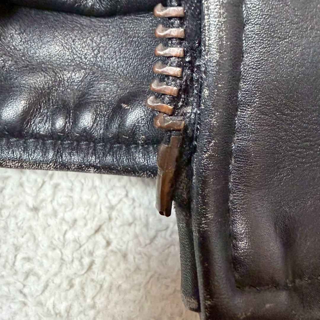 VANSON C2 ライダースジャケット キルティング USA 本革 ベルト