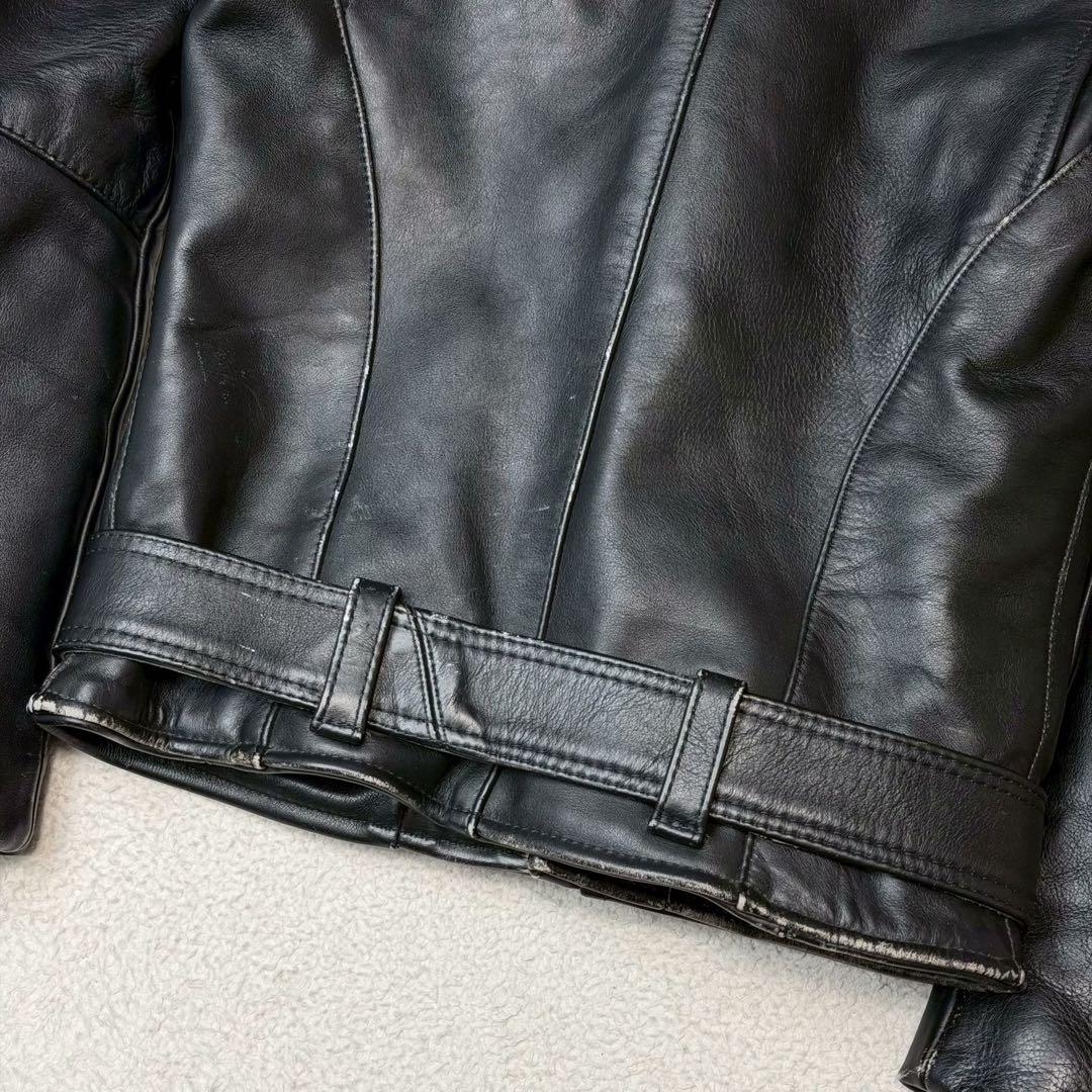 VANSON C2 ライダースジャケット キルティング USA 本革 ベルト