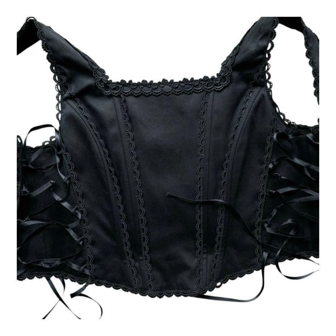 USED★MAM★サイドレースアップビスチェ★レースアップビスチェ★ゴスロリ