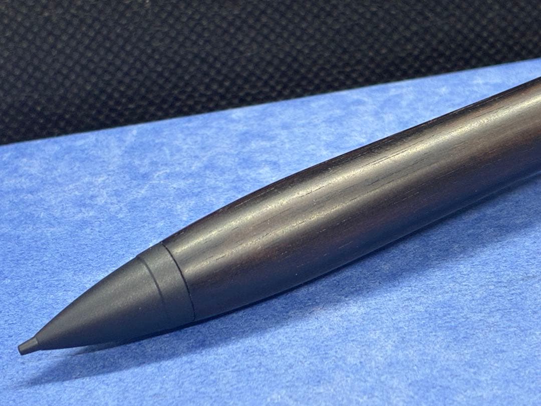 【早い者勝ち】縞黒檀　シャーペン0.5mm 加藤金属　木軸ペン　ハンドメイド