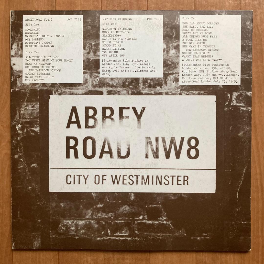 ビートルズ【海賊版LP】「ABBEY ROAD N.W.8」+1