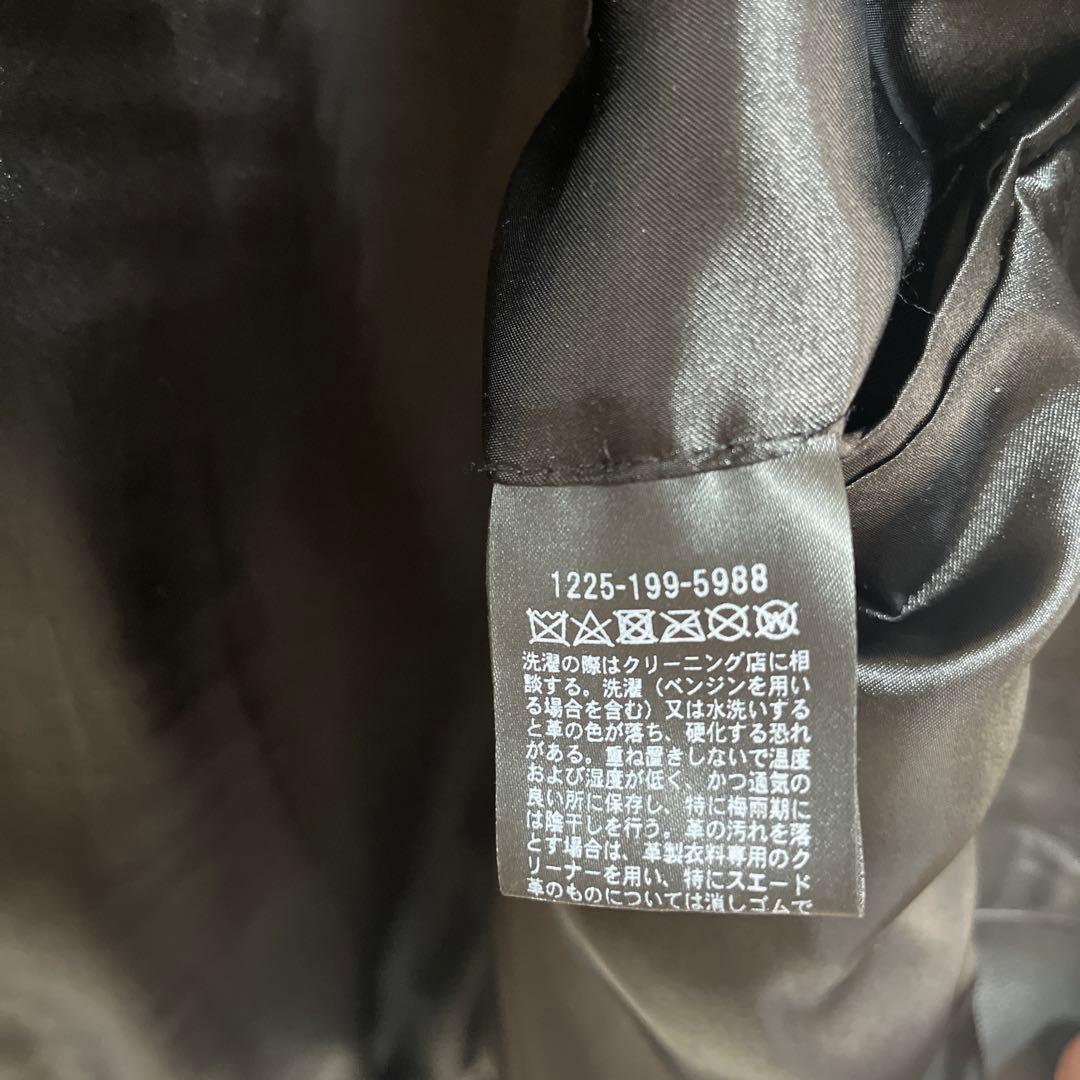 UNITED ARROWS 羊革 ラムレザー シングルライダースジャケット