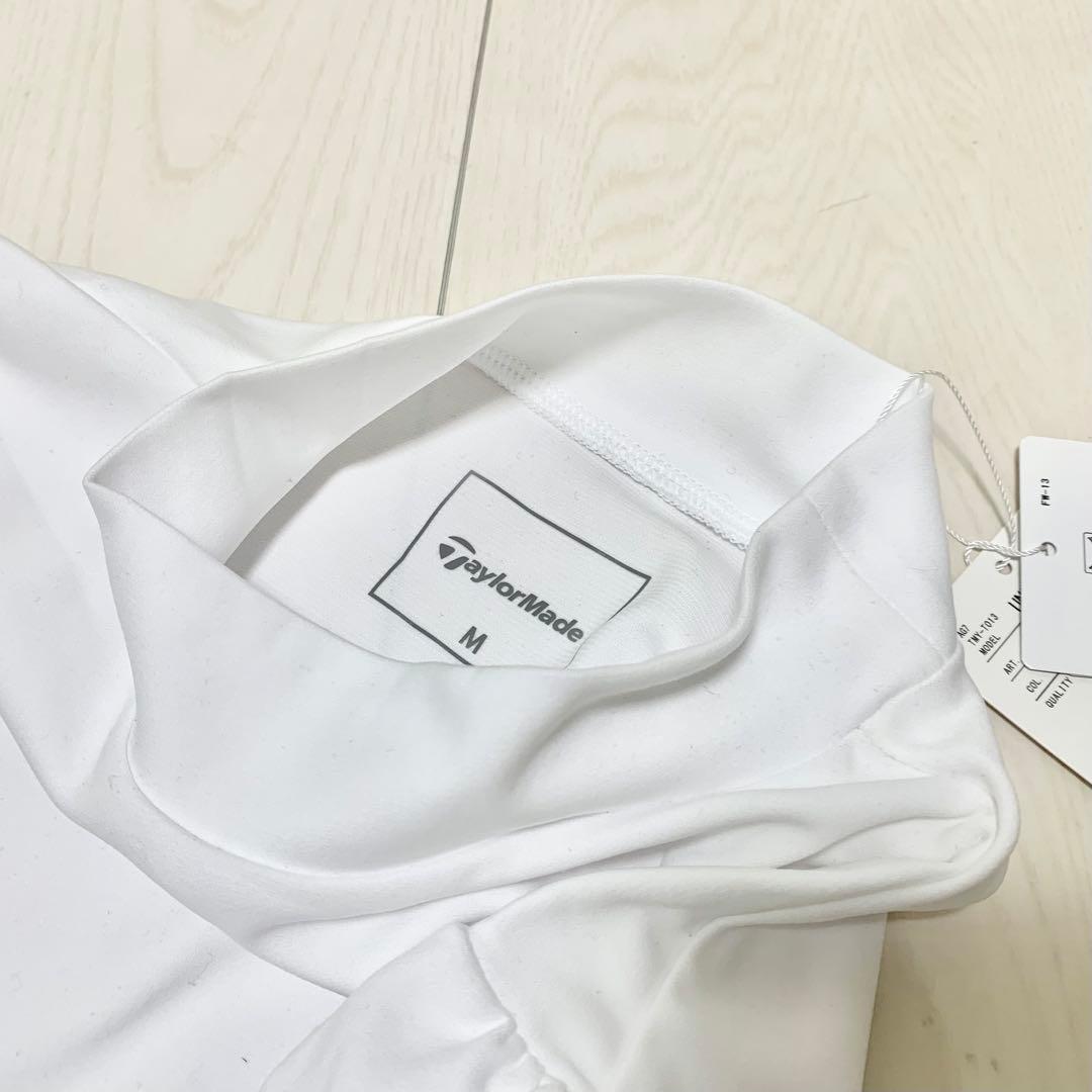 【新品タグ付テーラーメイド 長袖 ストレッチ モックネック シャツ M